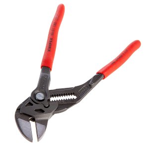 Knipex Pliers + Wrench 2 in 1 Adjustable Tightening Tool Atramentized 180mm