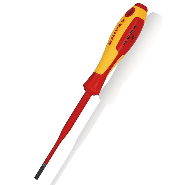 4.0mm x 202mm VDE Slim Slotted Screwdriver 1000V 