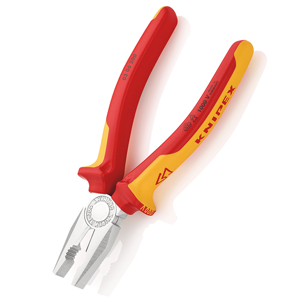 Multi Stage Oil-Hardened Knipex Combination Pliers Insulated VDE 1000V