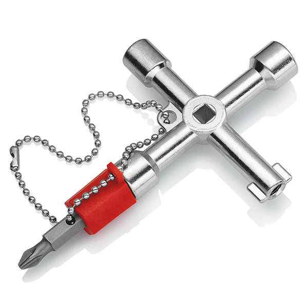 Zinc Die-Casted Knipex Control Cabinet Key for all Standard Cabinets and Shut Off Systems