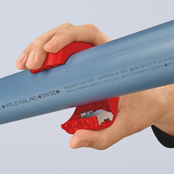 Knipex Stainless Steel Cutter for Plastic Pipes and Sealing Sleeves