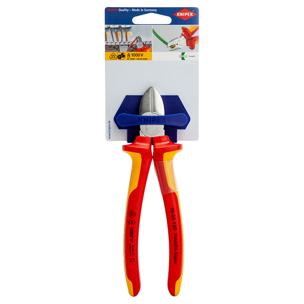 Multi-Component Grips Knipex Diagonal Cutter VDE 1000V 180mm