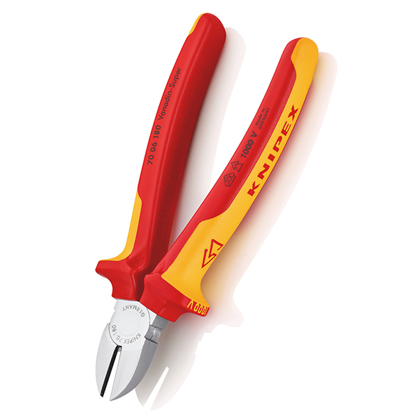 Multi-Component Grips Knipex Diagonal Cutter VDE 1000V 180mm