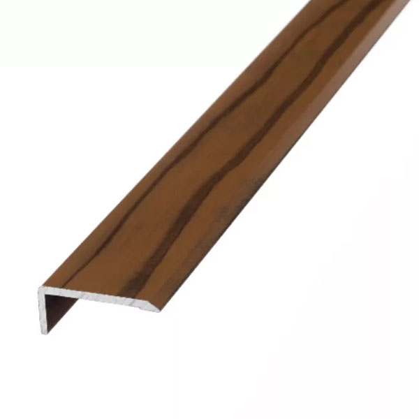 25mm L or Edge Nosing Door Bars Profile Edge Stick Down Strip For Wood & Tile Flooring