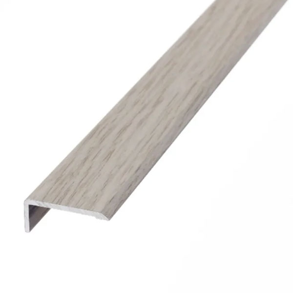 25mm L or Edge Nosing Door Bars Profile Edge Stick Down Strip For Wood & Tile Flooring