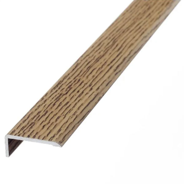 25mm L or Edge Nosing Door Bars Profile Edge Stick Down Strip For Wood & Tile Flooring