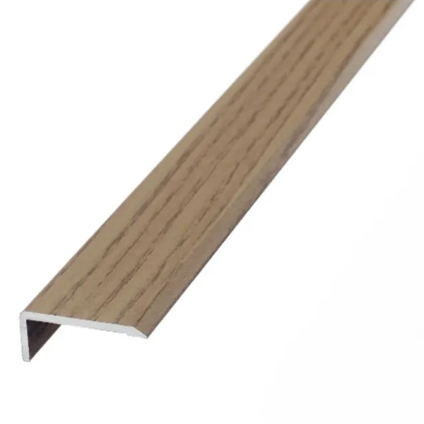 25mm L or Edge Nosing Door Bars Profile Edge Stick Down Strip For Wood & Tile Flooring