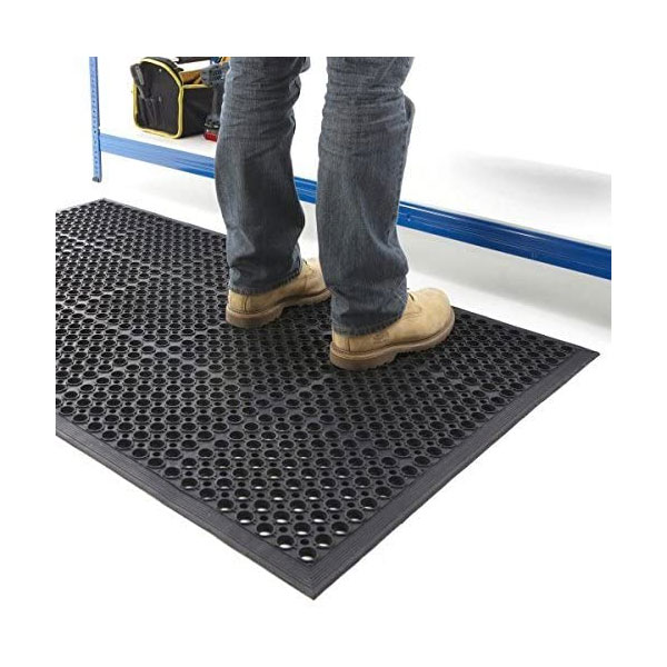 Large Outdoor Rubber Entrance Mats Anti Fatigue Drainage Door Mat Flooring