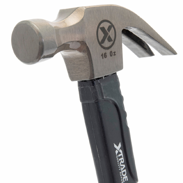 Lightweight XTrade Claw Hammer with Fibreglass Handle 16oz