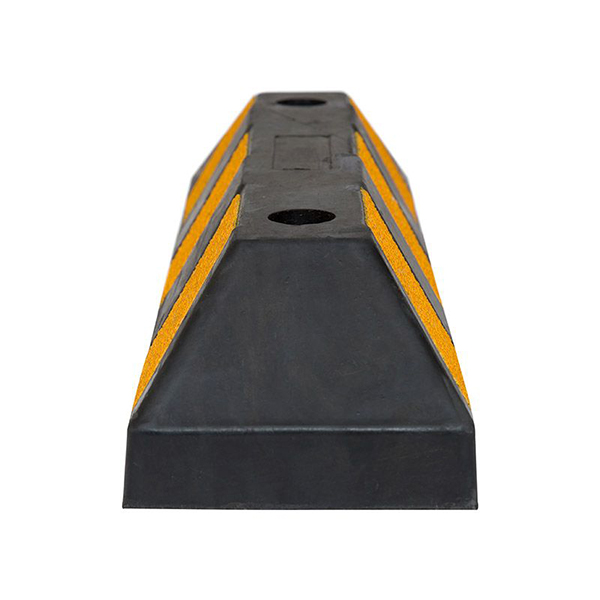 Rectangular shape Rubber Parking Wheel Stop- Yellow & Black