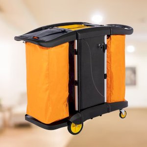 Housekeeping Commercial Lockable Cleaning Trolley
