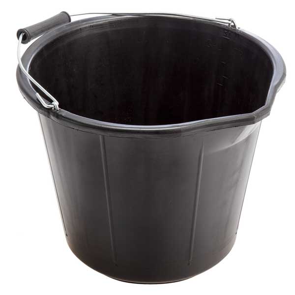 Lynwood BU201 Black Builders Bucket (15 Litres)