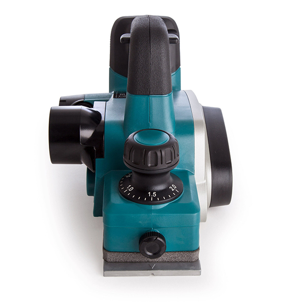 Makita Adjustable Depth Planer with Dual-Sided Controls and Dust Extraction Planer