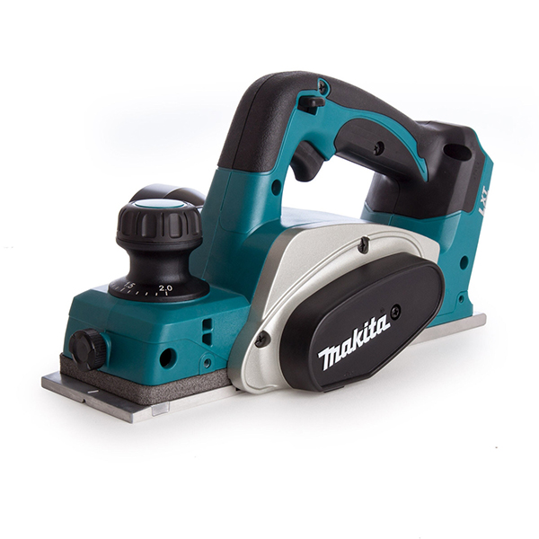 Makita Adjustable Depth Planer with Dual-Sided Controls and Dust Extraction Planer