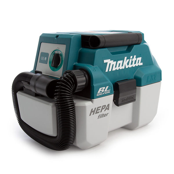 Makita 18V LXT Brushless Vacuum Cleaner with Flexible Hose & On-Tool Storage