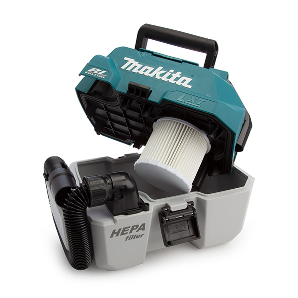 Makita 18V LXT Brushless Vacuum Cleaner with Flexible Hose & On-Tool Storage