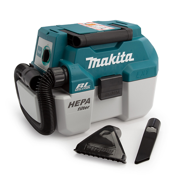 Makita 18V LXT Brushless Vacuum Cleaner with Flexible Hose & On-Tool Storage