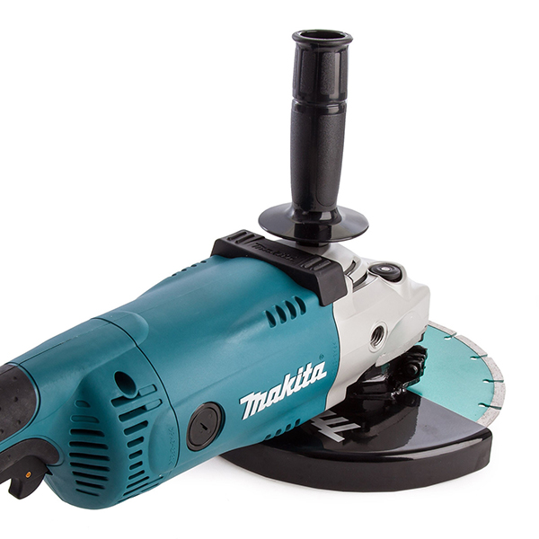 Makita Heat Resistance Angle Grinder with Kit Box & Diamond Blade (110V)