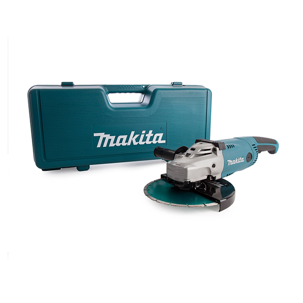 Makita Heat Resistance Angle Grinder with Kit Box & Diamond Blade (110V)