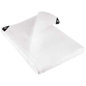 Medium Duty White Tarpaulins 110gsm Groundsheet Tarpaulins