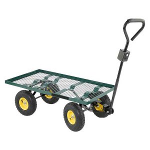 Mesh Platform Green Turntable Trolley For Bulky & Heavy Items