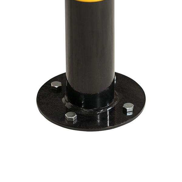 Black/Yellow Round Parking Barriers for Commercial or Private Use