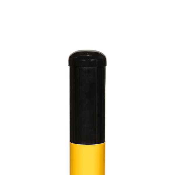 Black/Yellow Round Parking Barriers for Commercial or Private Use