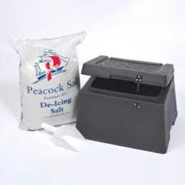 Heavy-Duty Mini Grit Bin With 10kg Salt & Scoop