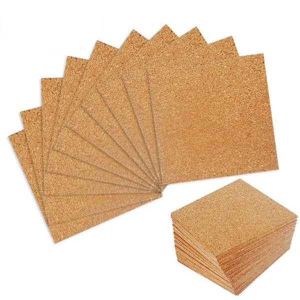 Non Adhesive Coaster Cork Sheet - Pack Of 38 Sheets