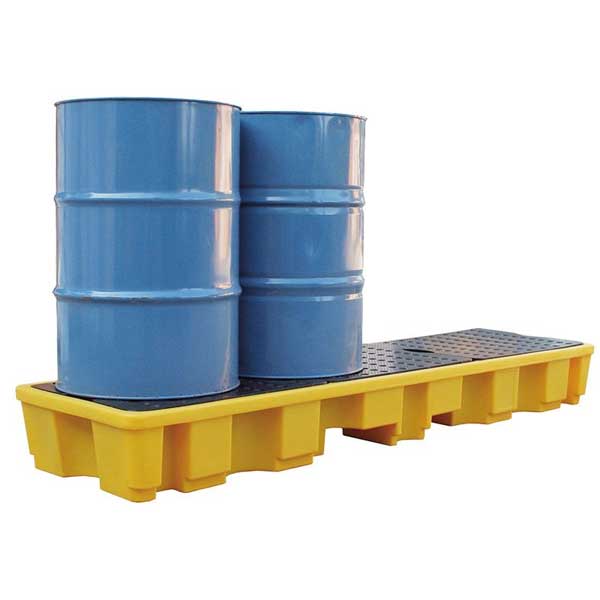 Non Skid In Line 4 Drum Spill Pallet