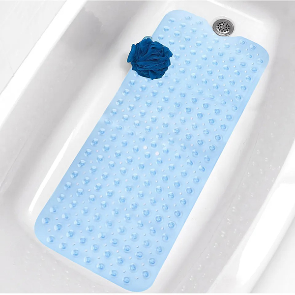 Anti Mold Extra Large Non Slip Rubber Strong Bubble Suction Bathroom Shower Mat 