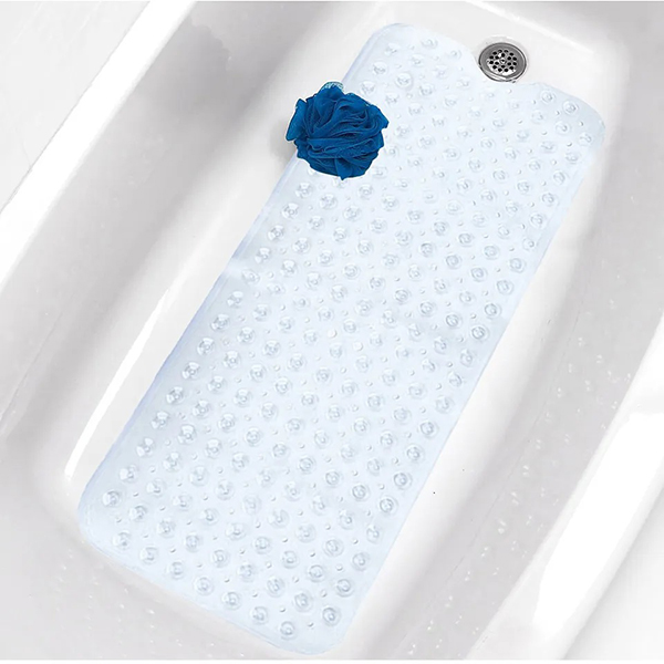 Anti Mold Extra Large Non Slip Rubber Strong Bubble Suction Bathroom Shower Mat 