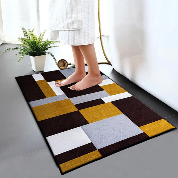 Anti Slip Water Absorbent Toilet Pedestal Mats-Modern Soft & Reliable Bathroom Rug