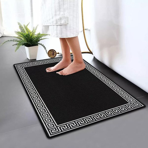 Anti Slip Water Absorbent Toilet Pedestal Mats-Modern Soft & Reliable Bathroom Rug