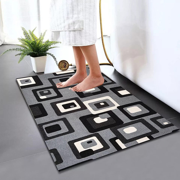 Anti Slip Water Absorbent Toilet Pedestal Mats-Modern Soft & Reliable Bathroom Rug