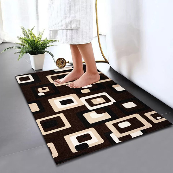 Anti Slip Water Absorbent Toilet Pedestal Mats-Modern Soft & Reliable Bathroom Rug