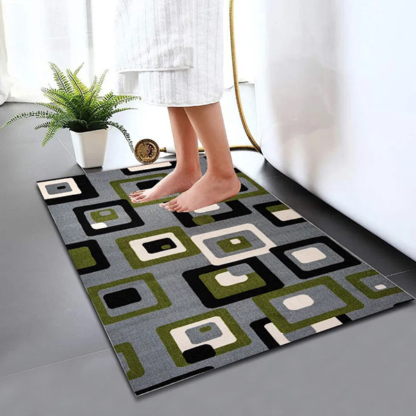 Anti Slip Water Absorbent Toilet Pedestal Mats-Modern Soft & Reliable Bathroom Rug