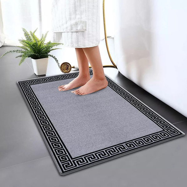 Anti Slip Water Absorbent Toilet Pedestal Mats-Modern Soft & Reliable Bathroom Rug