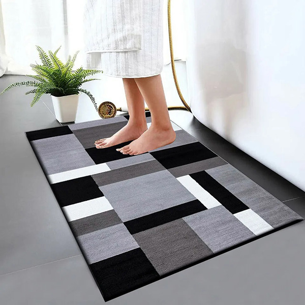 Anti Slip Water Absorbent Toilet Pedestal Mats-Modern Soft & Reliable Bathroom Rug