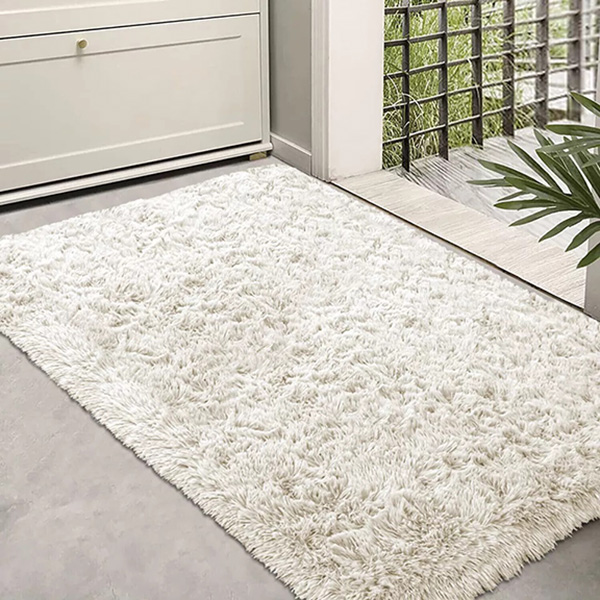 Anti Slip Fluffy Large Indoor Entrance Mat Dirt Trapper Washable Barrier Rug 