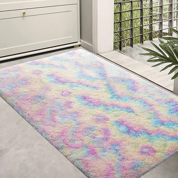 Anti Slip Fluffy Large Indoor Entrance Mat Dirt Trapper Washable Barrier Rug 