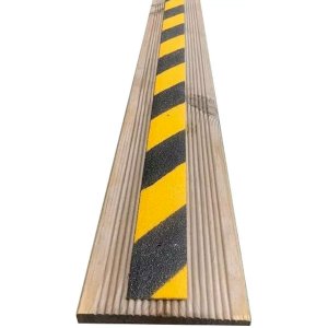 Non Slip GRP Hazard Strips for Slippery Decking and Ramps with Free Screws