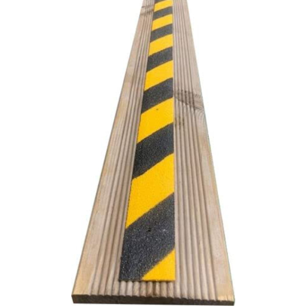  Non Slip High Visibility GRP Hazard Decking Strip for Slippery Decking + Free Screws