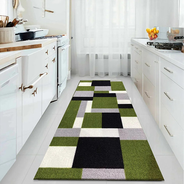 Anti Slip Water Absorbent Long Hallway Kitchen Carpet Rugs Machine Washable Door Mats