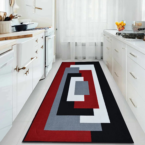 Anti Slip Water Absorbent Long Hallway Kitchen Carpet Rugs Machine Washable Door Mats