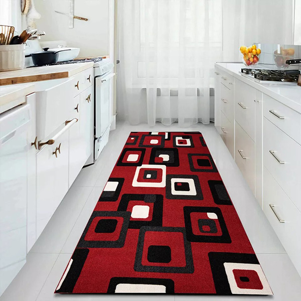 Anti Slip Water Absorbent Long Hallway Kitchen Carpet Rugs Machine Washable Door Mats