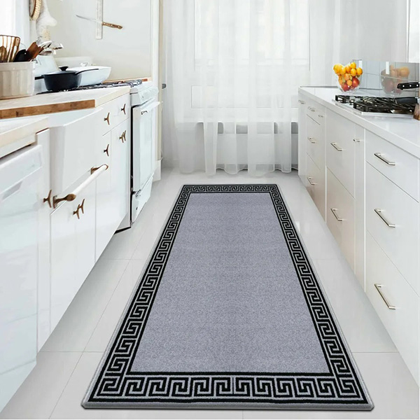 Anti Slip Water Absorbent Long Hallway Kitchen Carpet Rugs Machine Washable Door Mats