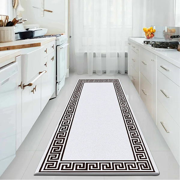 Anti Slip Water Absorbent Long Hallway Kitchen Carpet Rugs Machine Washable Door Mats