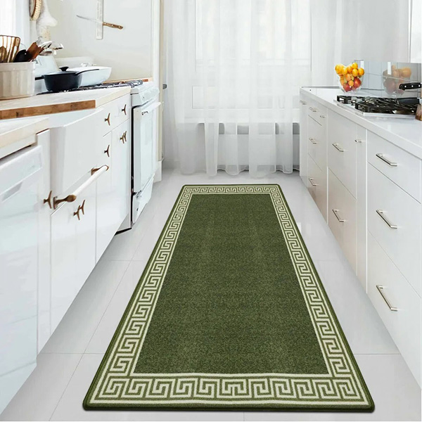 Anti Slip Water Absorbent Long Hallway Kitchen Carpet Rugs Machine Washable Door Mats