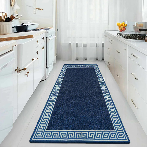 Anti Slip Water Absorbent Long Hallway Kitchen Carpet Rugs Machine Washable Door Mats